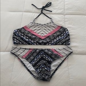 Boho halter bikini